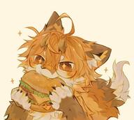 burger cuteart eat furry meow // 736x658 // 69KB